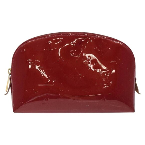 LOUIS VUITTON Vernis Pochette Cosmetic Pouch Pomme D'amour M91496 LV Auth 127419 - Picture 2 of 16